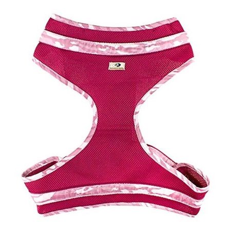 MOSSY OAK Mossy Oak 24857-10 Mesh Dog Harness; Pink & Camo- Extra Large 24857-10